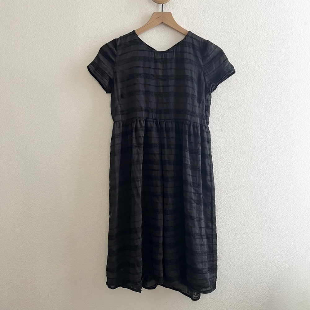Steven Alan Sheer Black Dress